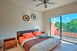 3 chambres, accès à Internet, literie fournie