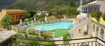 A penthouse suite in Eptanisa Hotel