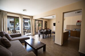 TV, DVD player, music library, video library