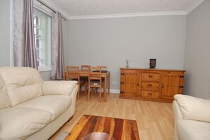 Smart TV, chimenea, reproductor de DVD y libros 