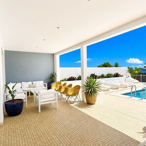 Terrace/patio - Amazing Villa with pool and sea views (Alcocéber)
