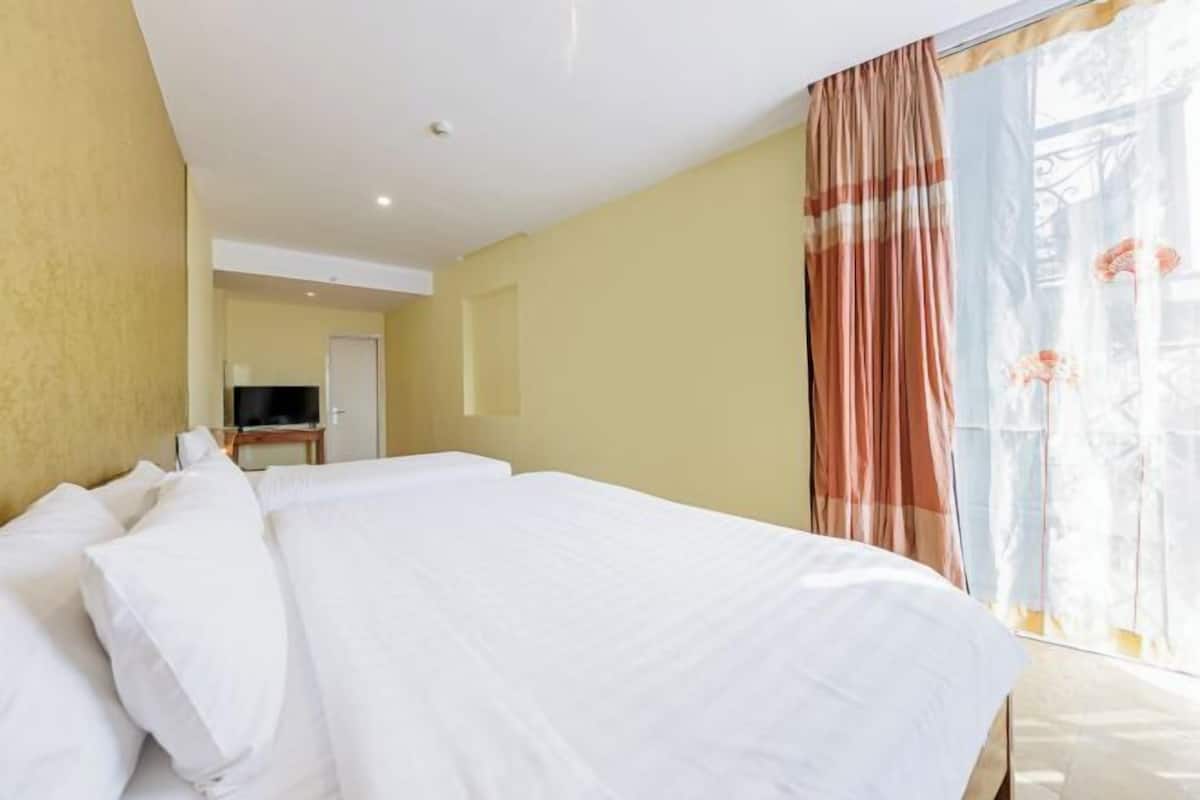 Free minibar, desk, laptop workspace, free WiFi