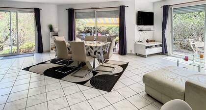 PYLA SUR MER VILLA INDIVIDUELLE MODERNE 7 PC PISCINE- CHAUFFEE S/O 8 A 10 PERS
