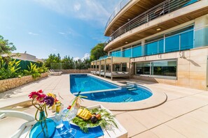 Una piscina riscaldata