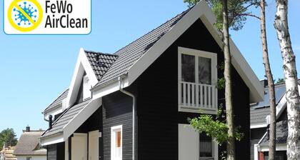 Ferienhaus mit Kamin, Infrarotsauna, WLAN, Waschmaschine, Terrasse