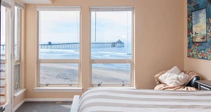 San Diego County Oceanfront 3 makuuhuoneen lämmitetty uima-allas / poreallas. Kompleksi hiekalla