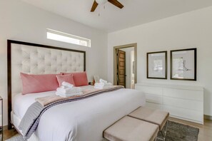 3 soverom, skrivebord, strykejern/-brett og wi-fi