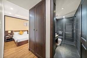 Premium bedding, down comforters, memory foam beds, minibar