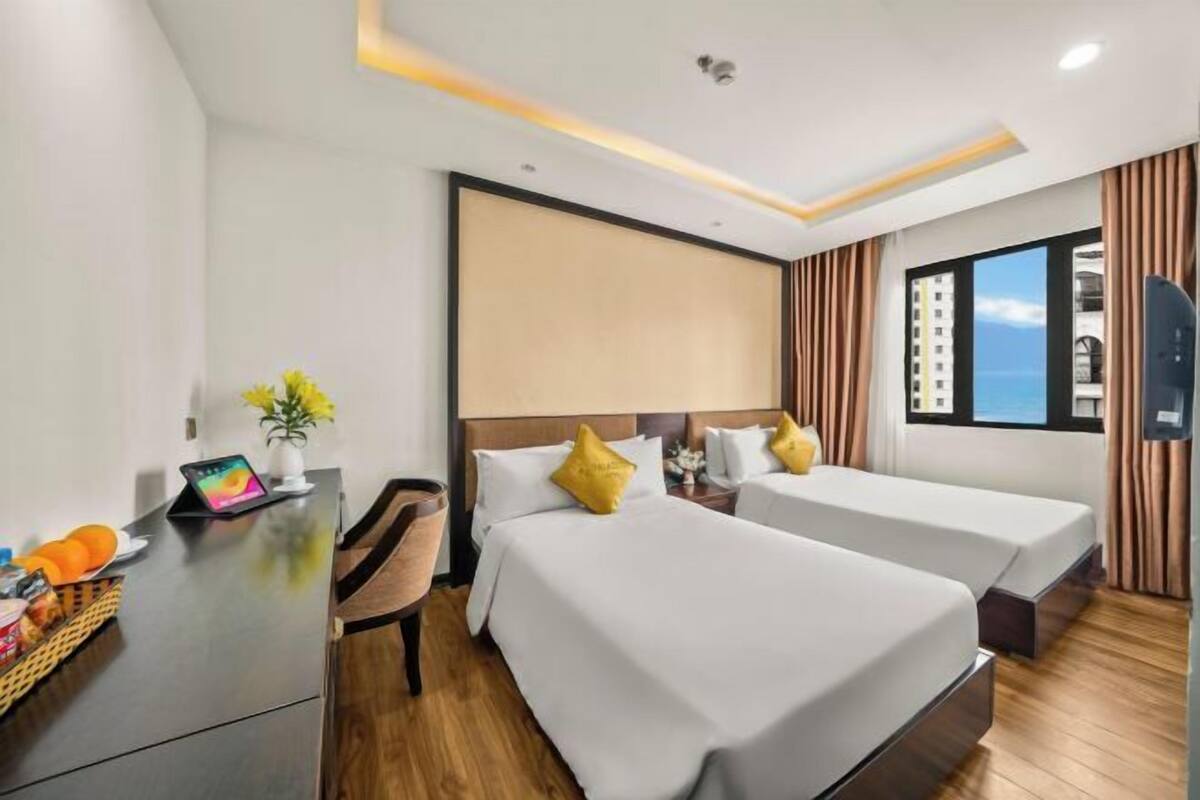 Premium bedding, down comforters, memory foam beds, minibar