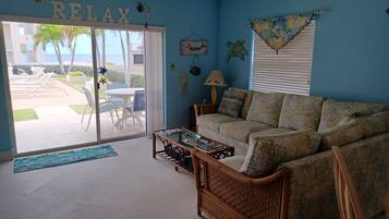 Smart TV, DVD player, books, video library