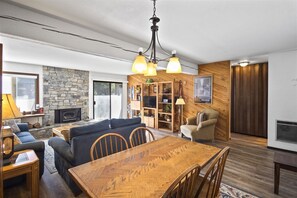 TV, fireplace, stereo