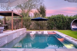 A heated pool