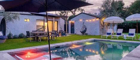 A heated pool