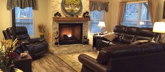 Built in 2018 this is a charming, spacious chalet that sleeps 6!