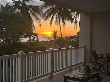 Sunset from the terrace Jan 2023
