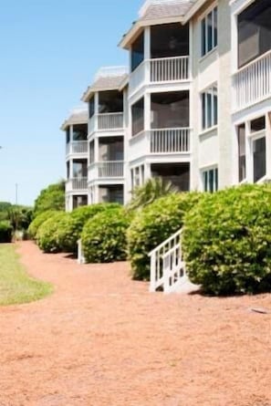 Exterior - Ocean view updated condo - steps from the beach! Pool on site, and free Wi-Fi!  (Isle of Palms)