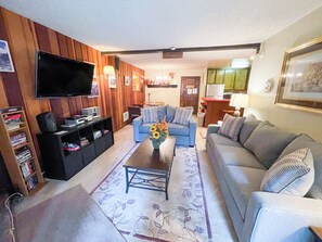 Fernseher, Tischfußball, Videothek, Stereoanlage