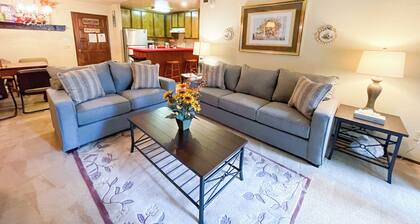 1 makuuhuone ja 1 kylpyhuone, vuodepaikkoja 5, yhden tason nauttia Mammoth-järvien loma