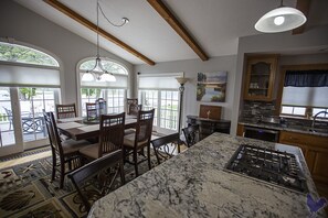 Dining - Modern Lakefront home with wonderful views and plenty of space! (Honeoye)