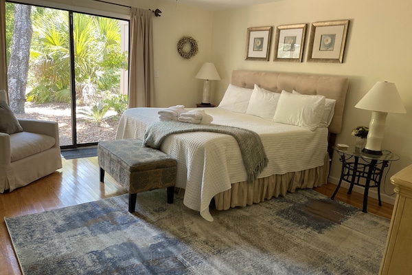 Comfortable, quality king-size mattress makes for a great night's sleep.