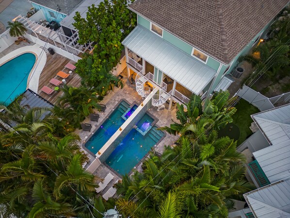 A heated pool