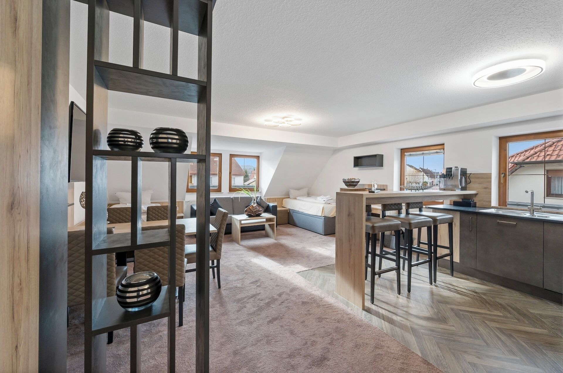 Wohlfühlapartment, 65qm, 1 Schlafzimmer, max. 4 Personen-Wohnzimmer 1