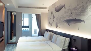 Habitación cuádruple superior, 2 camas matrimoniales, para no fumadores | Vista desde la habitación