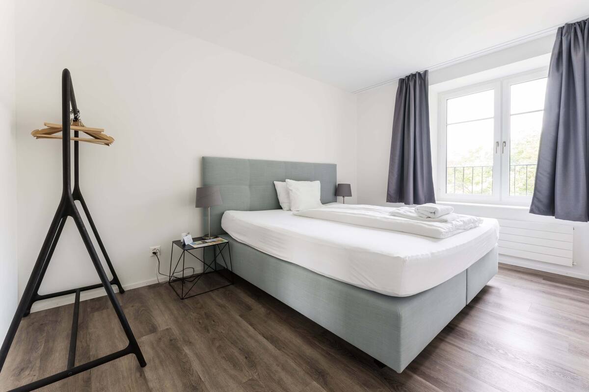 1 bedroom, premium bedding, individually furnished, blackout curtains
