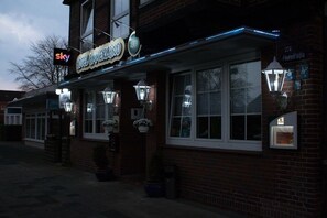 Front of property – evening/night