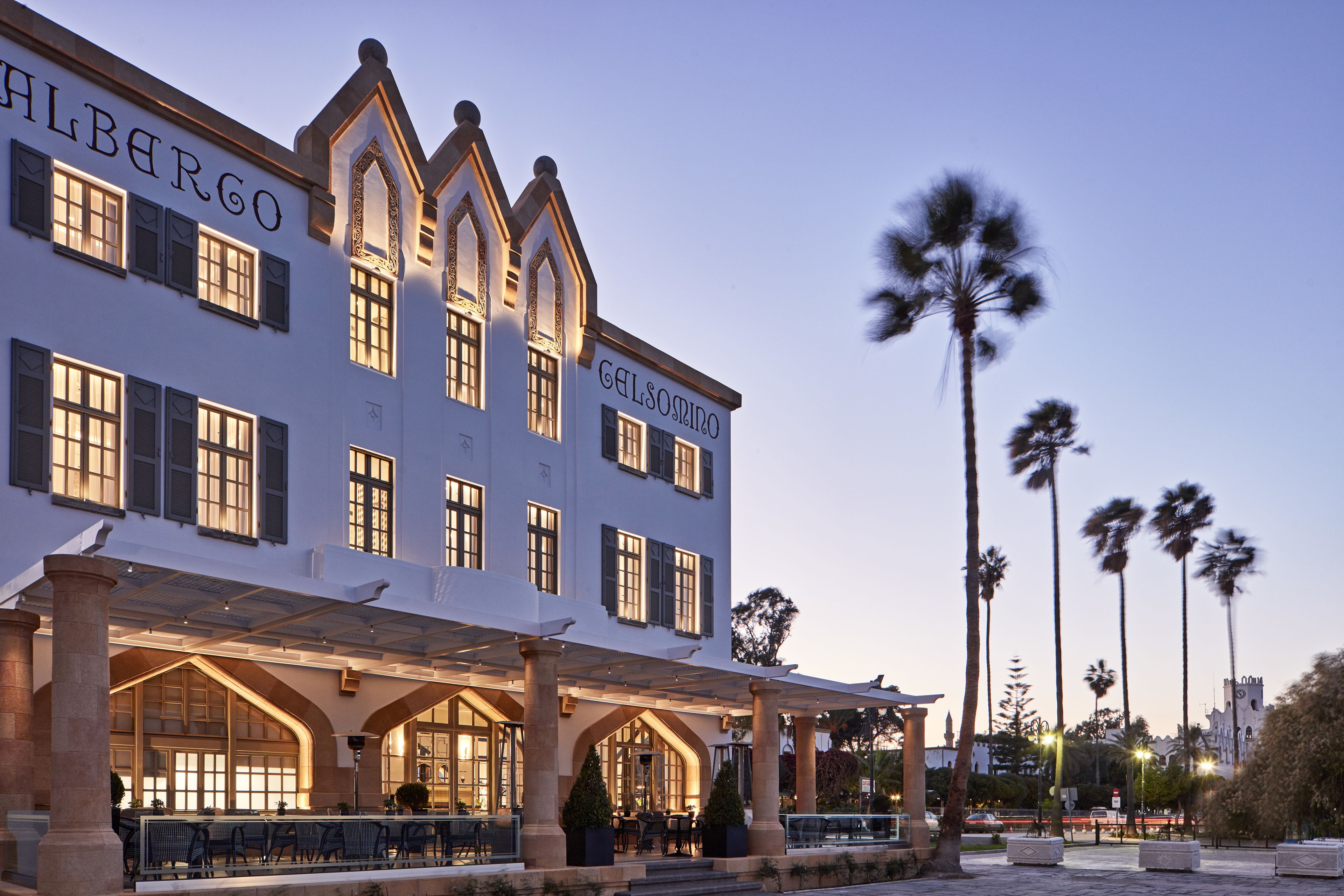 Front of property – evening/night