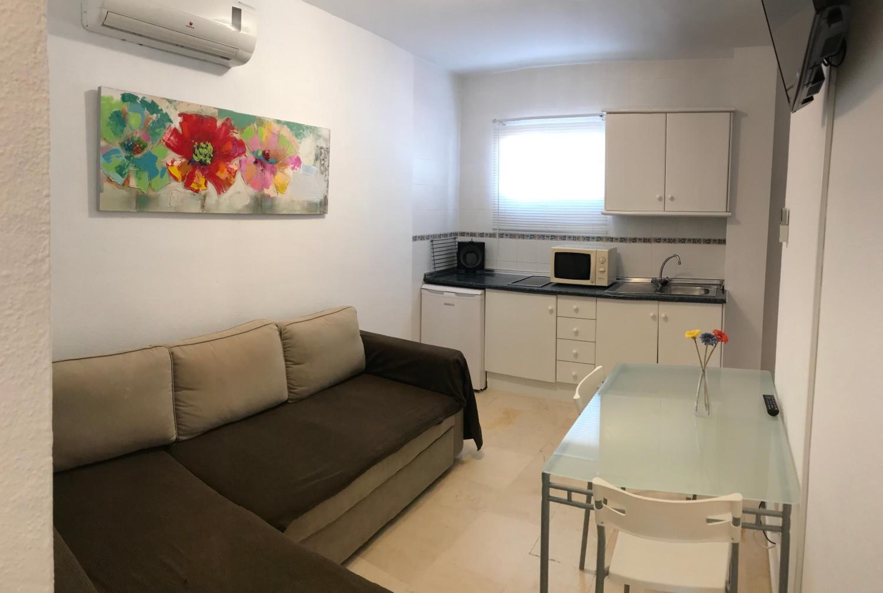 Een flatscreentelevisie