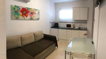 Een flatscreentelevisie