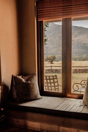 Luxury Double Room, 1 King Bed, Garden View | View from room - Dawsons Game and Trout Lodge (Barberton)