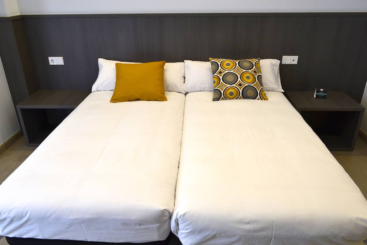 economy twin room | desk, blackout curtains, soundproofing, free wifi