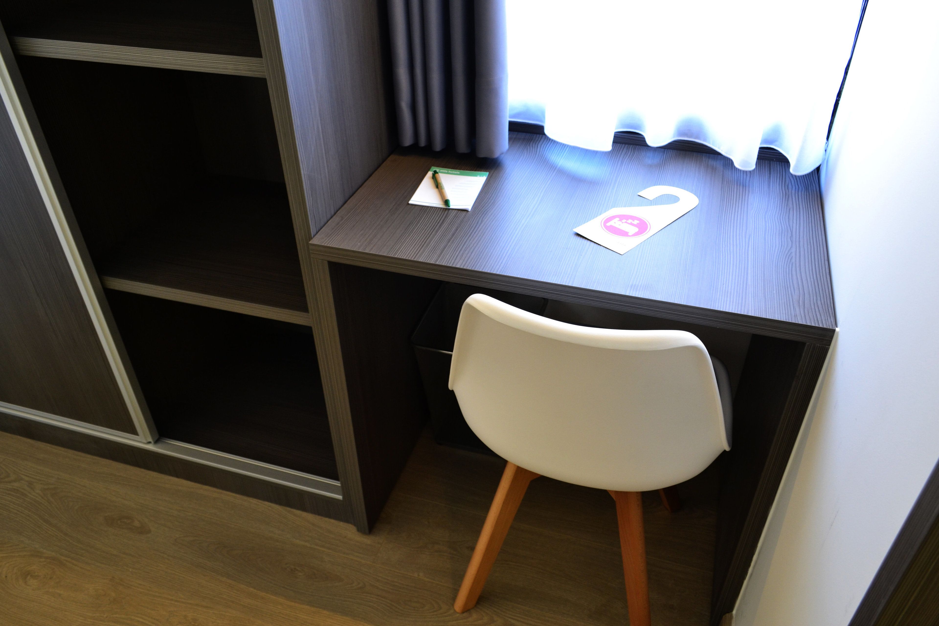 economy twin room | desk, blackout curtains, soundproofing, free wifi