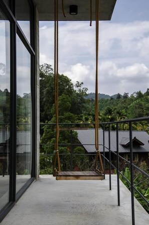 Habitación Deluxe doble, 1 cama de matrimonio, no fumadores, vistas a la montaña | Vistas desde la habitación