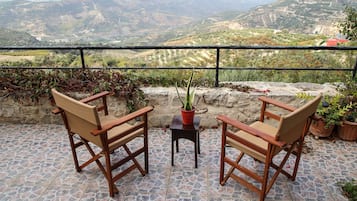 Outdoor banquet area