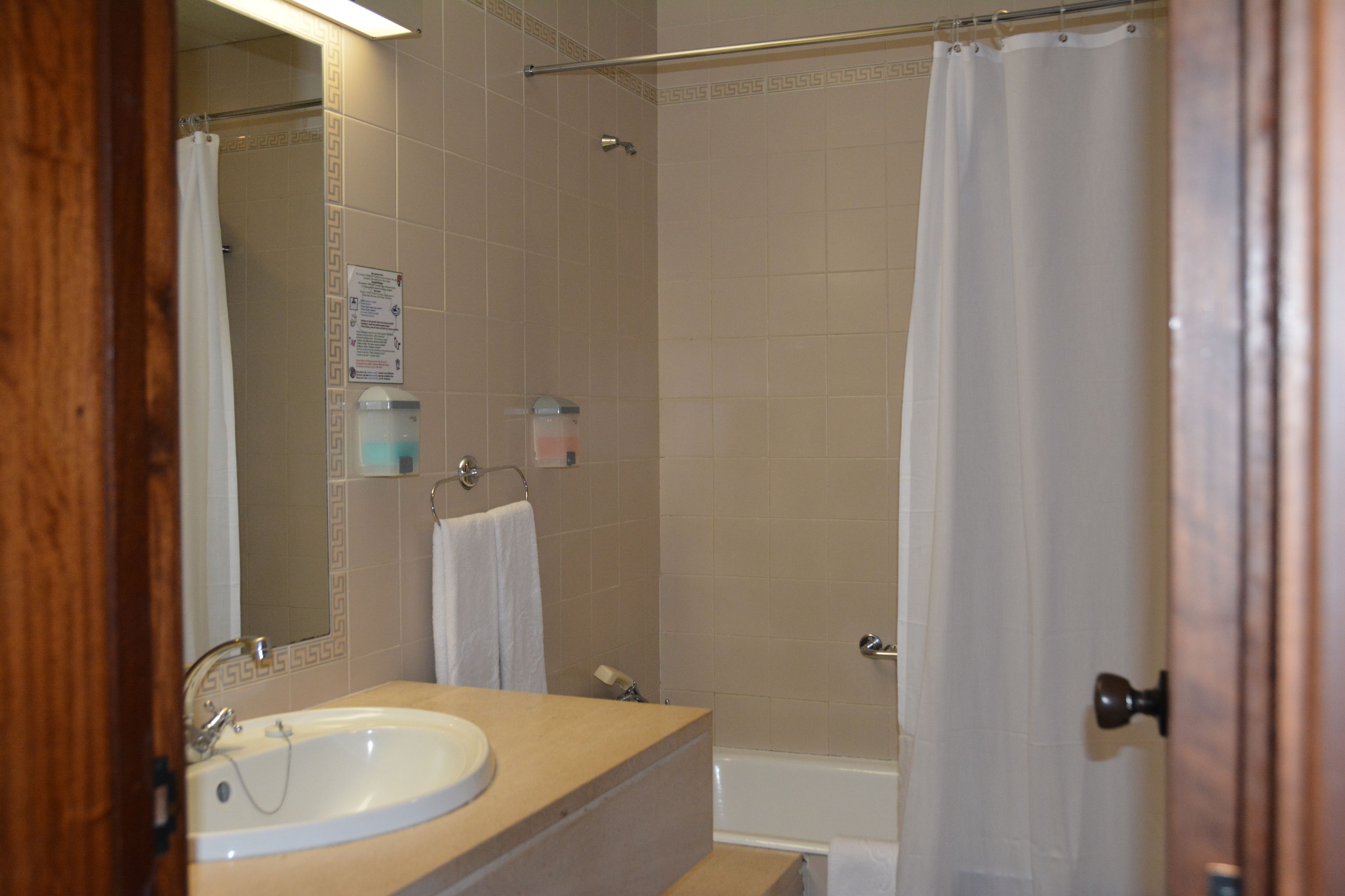 studio, ocean view | bathroom | combined shower/bathtub, hair dryer, bidet, towels