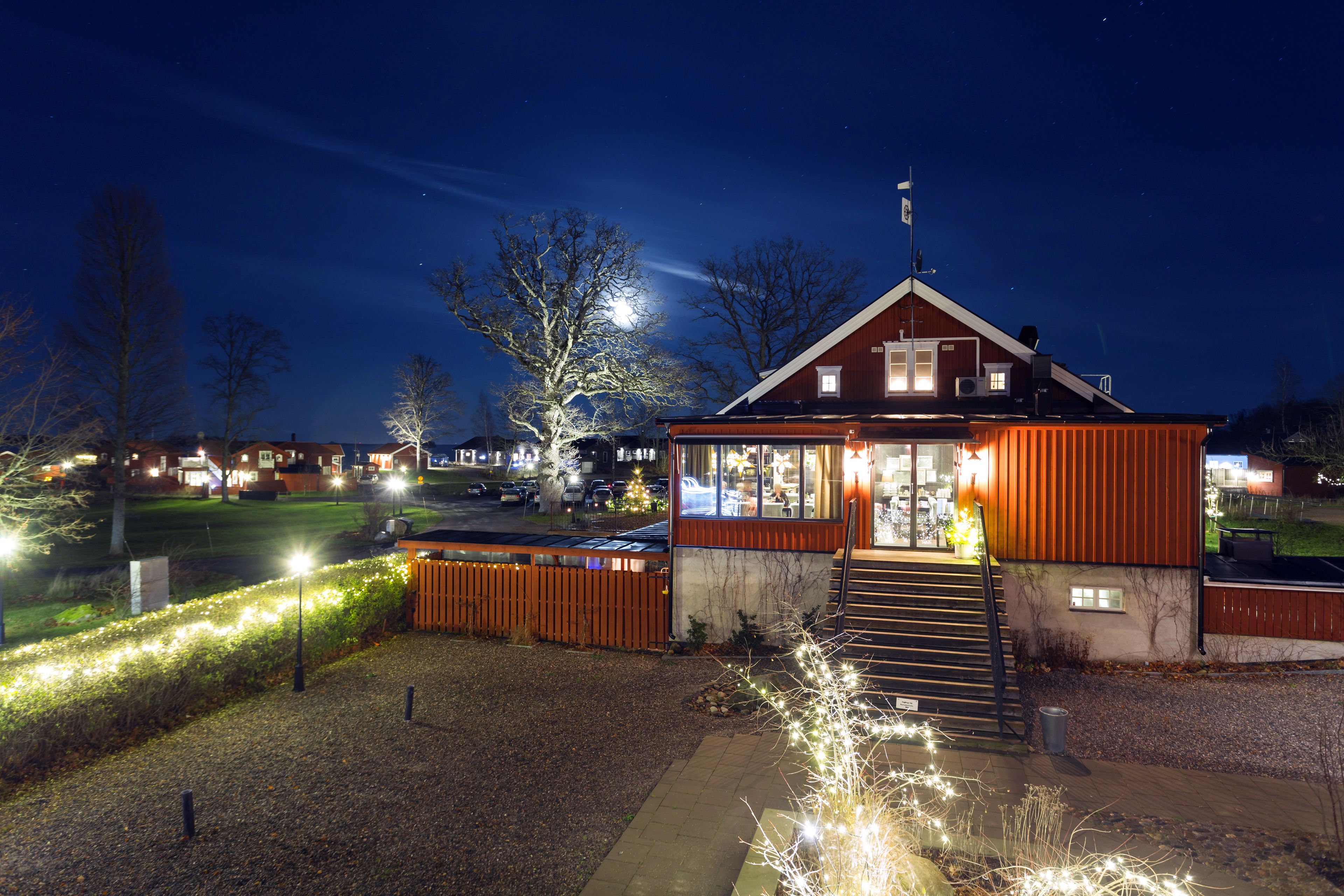 front of property – evening/night