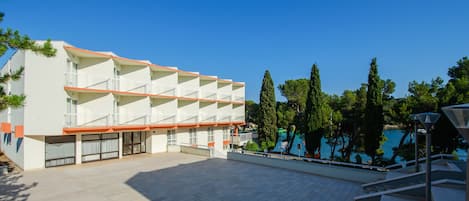 Voorkant van accommodatie