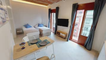 Basic-Studio | 2 Schlafzimmer, schallisolierte Zimmer, kostenloses WLAN