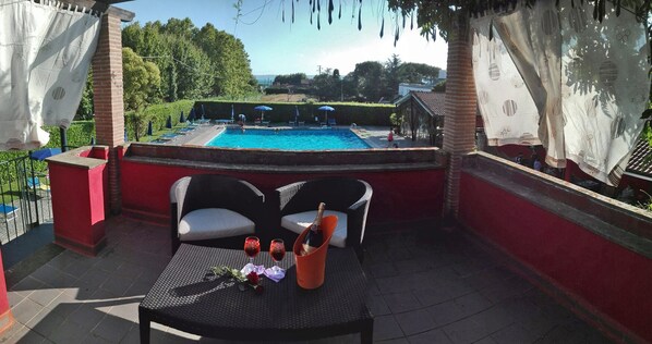 Terrace/patio - Eco Hotel Il Casale (Trevignano Romano)