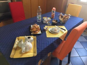 Daily local cuisine breakfast (EUR 3.50 per person)