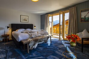 Quadrupla familiare, 2 camere da letto, balcone, vista valle | Biancheria da letto di alta qualità, tende oscuranti, insonorizzazione