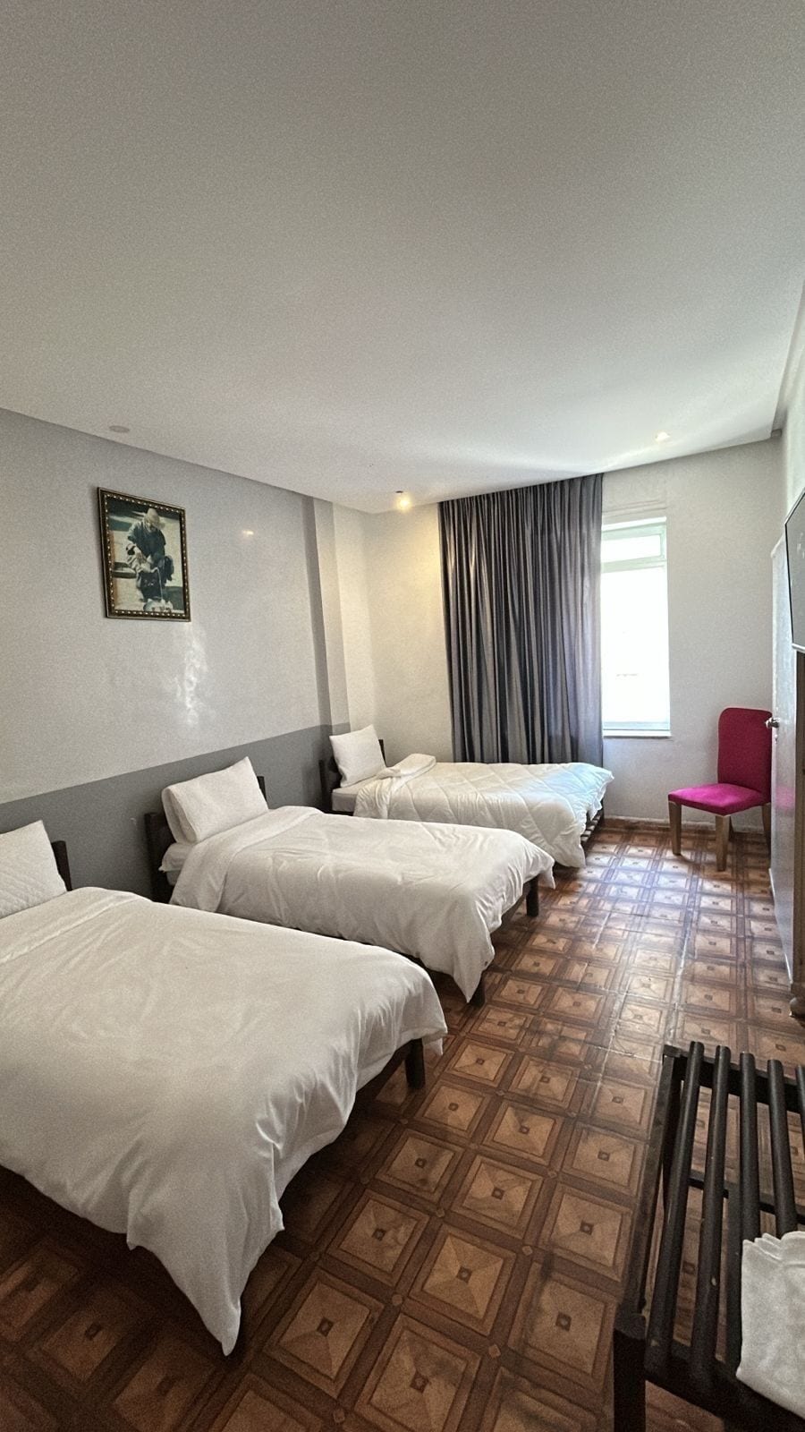 Standard Triple Room | Desk, laptop workspace, WiFi (free), bed sheets