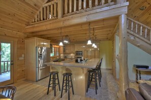 小屋, 多张床, 无烟房 | 私人厨房 | 大冰箱、微波炉、烤箱、炉灶