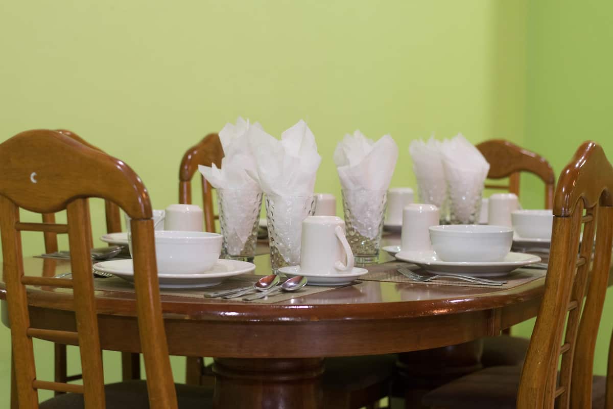 Opções para refeição no quarto