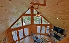 Cabin, Multiple Beds, Non Smoking | Living room | Flat-screen TV - Rivers Edge (Copperhill)