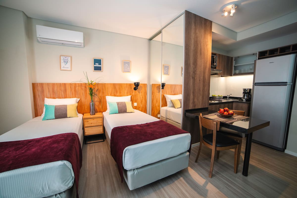 Superior Studio, 2 Twin Beds | In-room safe, desk, blackout drapes, soundproofing