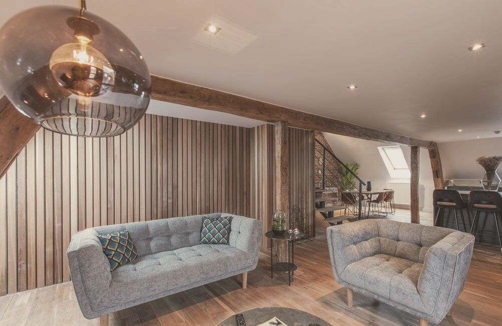 Premium Suite, 2 Bedrooms, Sauna (Loft) | Living area | Heated floors